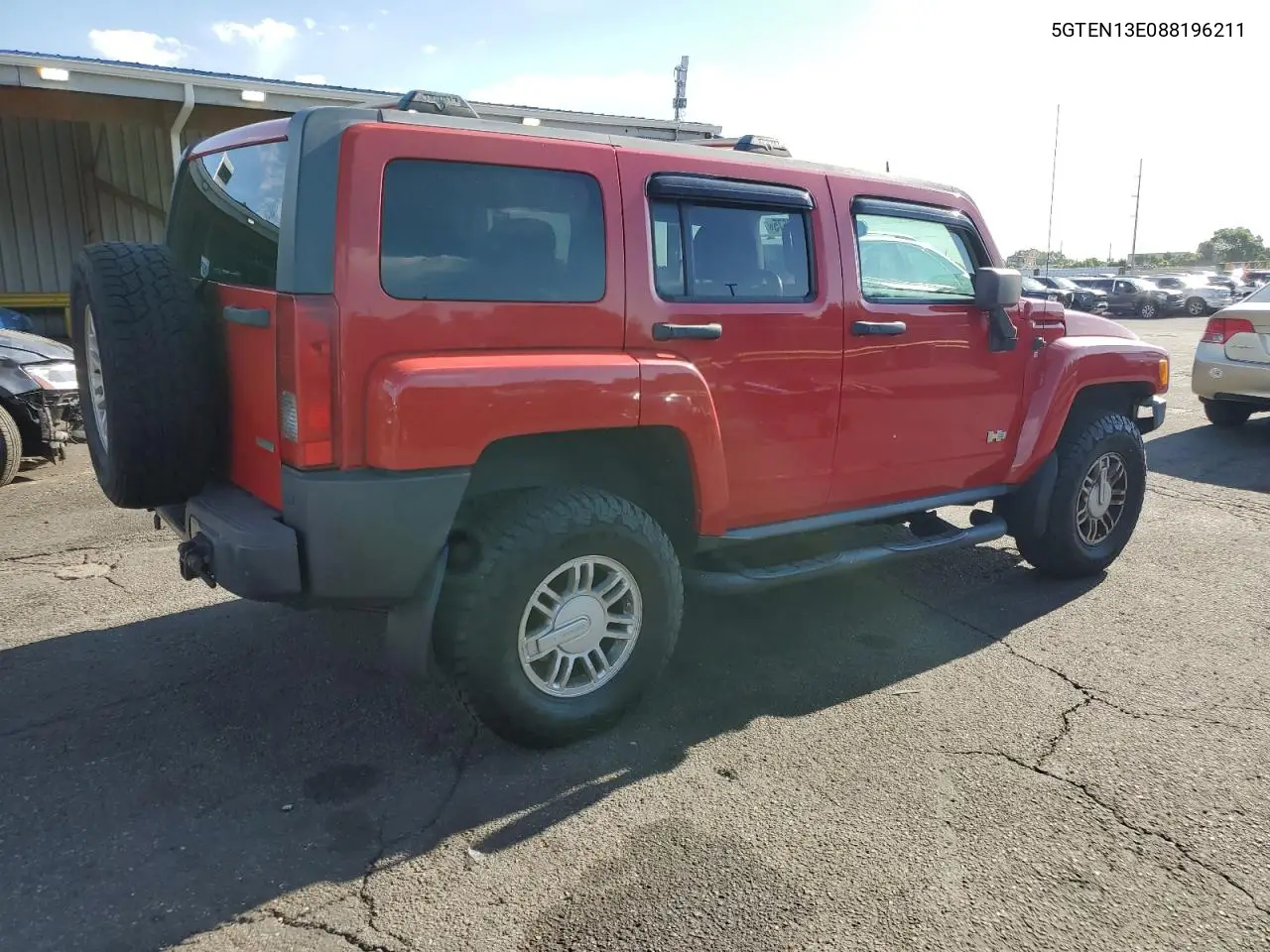 2008 Hummer H3 VIN: 5GTEN13E088196211 Lot: 64147675