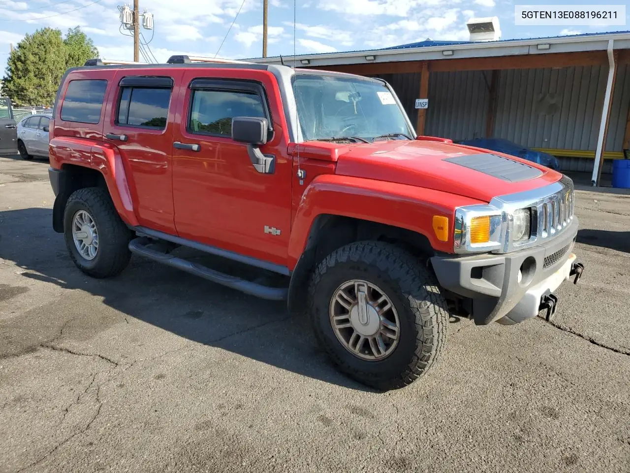 2008 Hummer H3 VIN: 5GTEN13E088196211 Lot: 64147675
