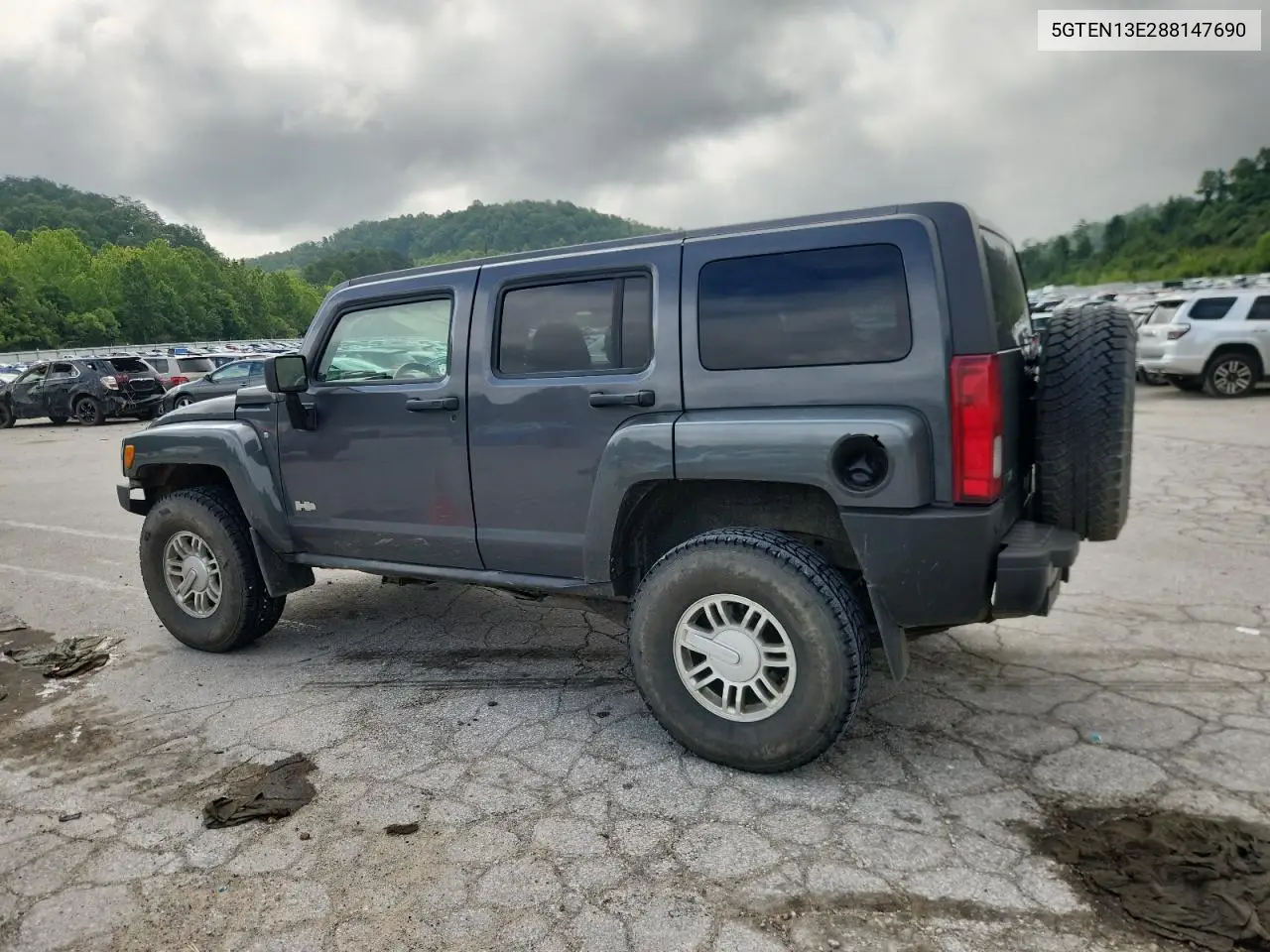 2008 Hummer H3 VIN: 5GTEN13E288147690 Lot: 64556565