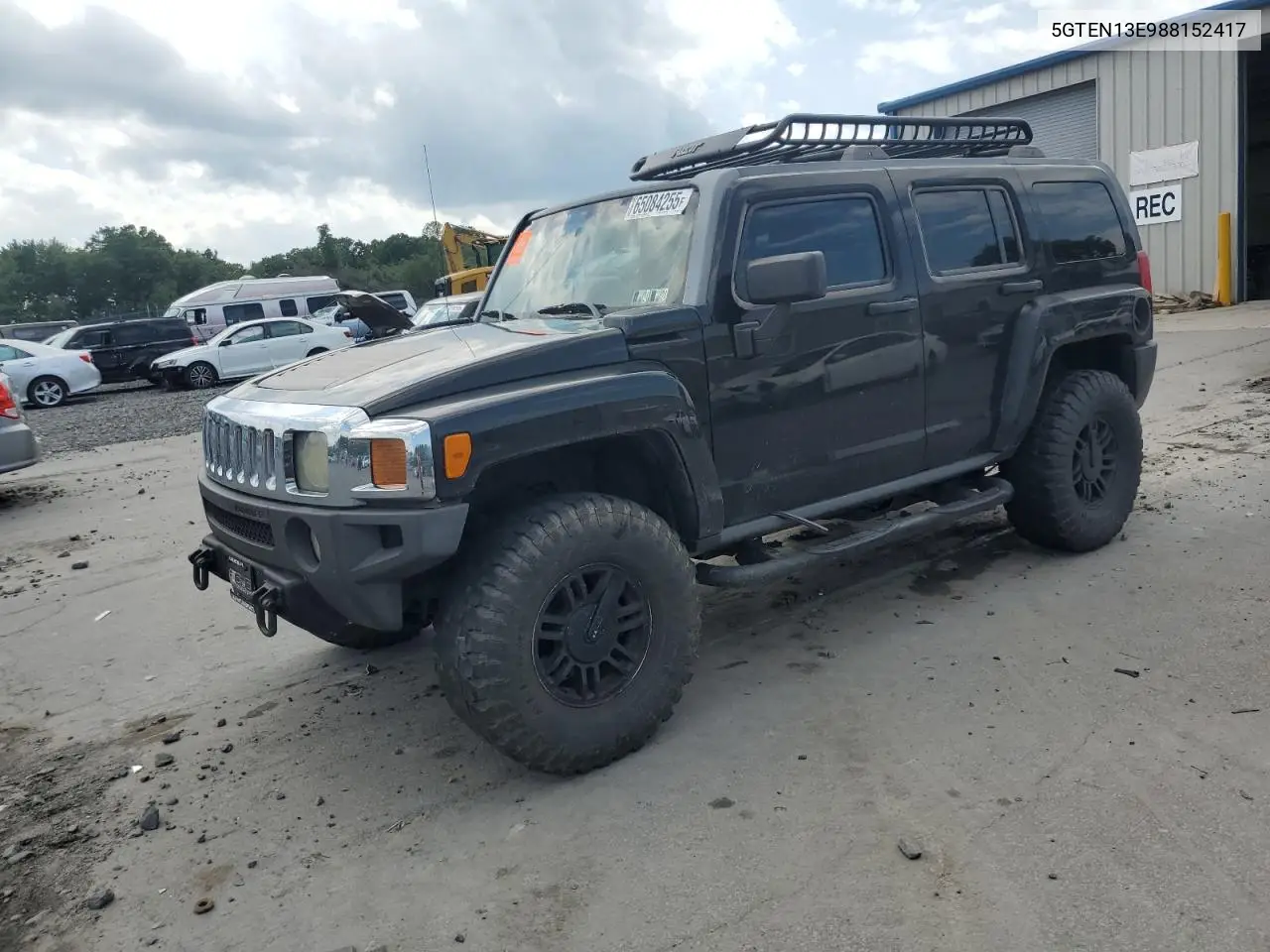 2008 Hummer H3 VIN: 5GTEN13E988152417 Lot: 65084255