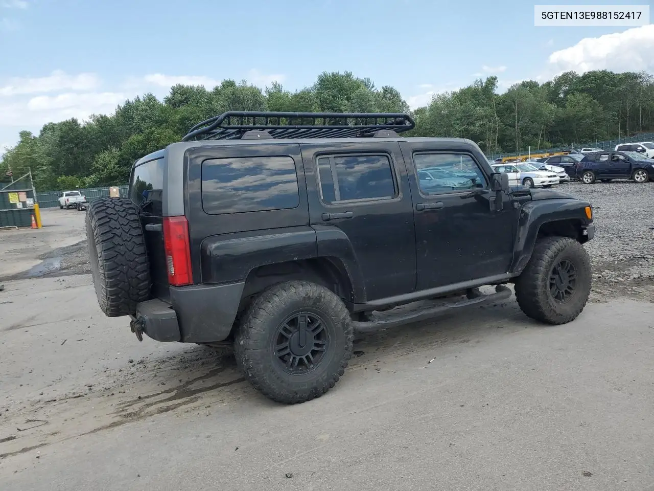 2008 Hummer H3 VIN: 5GTEN13E988152417 Lot: 65084255