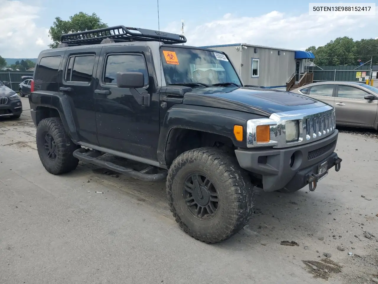 2008 Hummer H3 VIN: 5GTEN13E988152417 Lot: 65084255