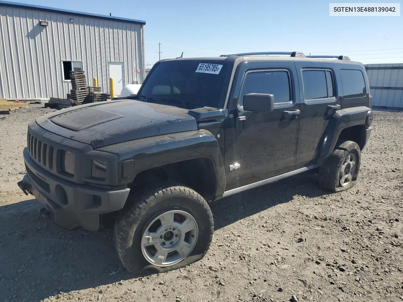 2008 Hummer H3 VIN: 5GTEN13E488139042 Lot: 65195785