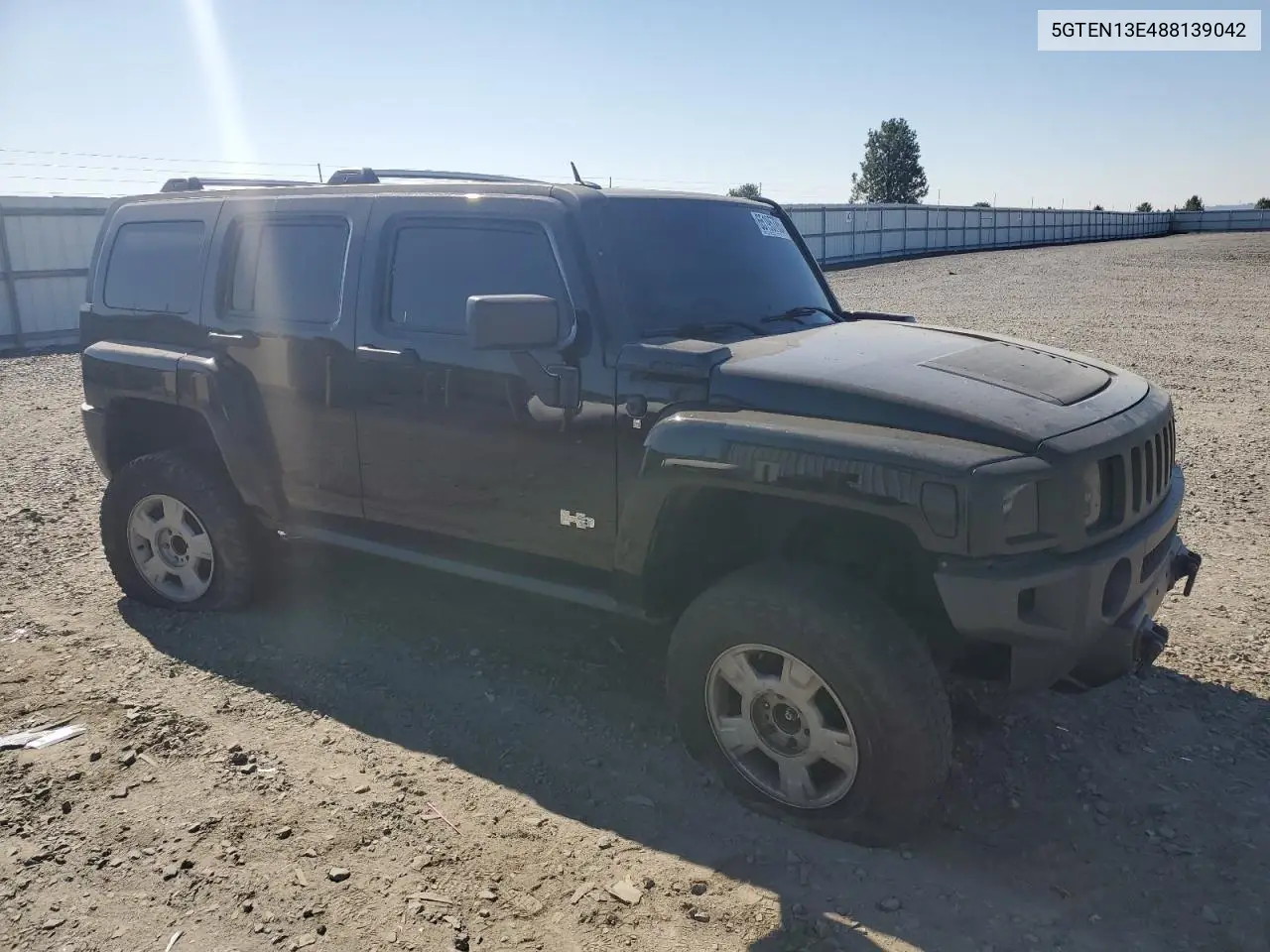 2008 Hummer H3 VIN: 5GTEN13E488139042 Lot: 65195785
