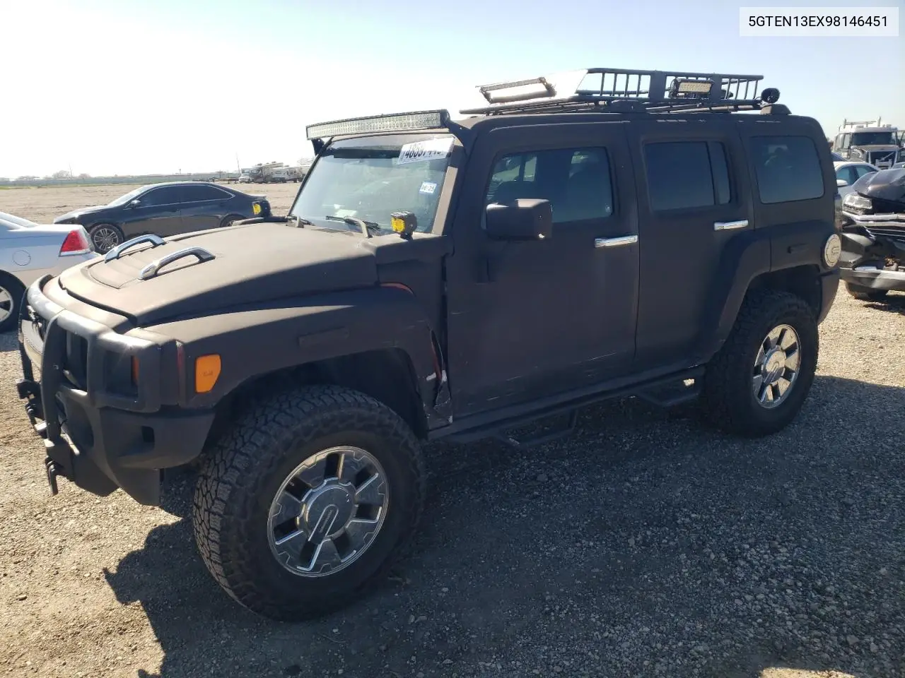 2009 Hummer H3 VIN: 5GTEN13EX98146451 Lot: 48597445