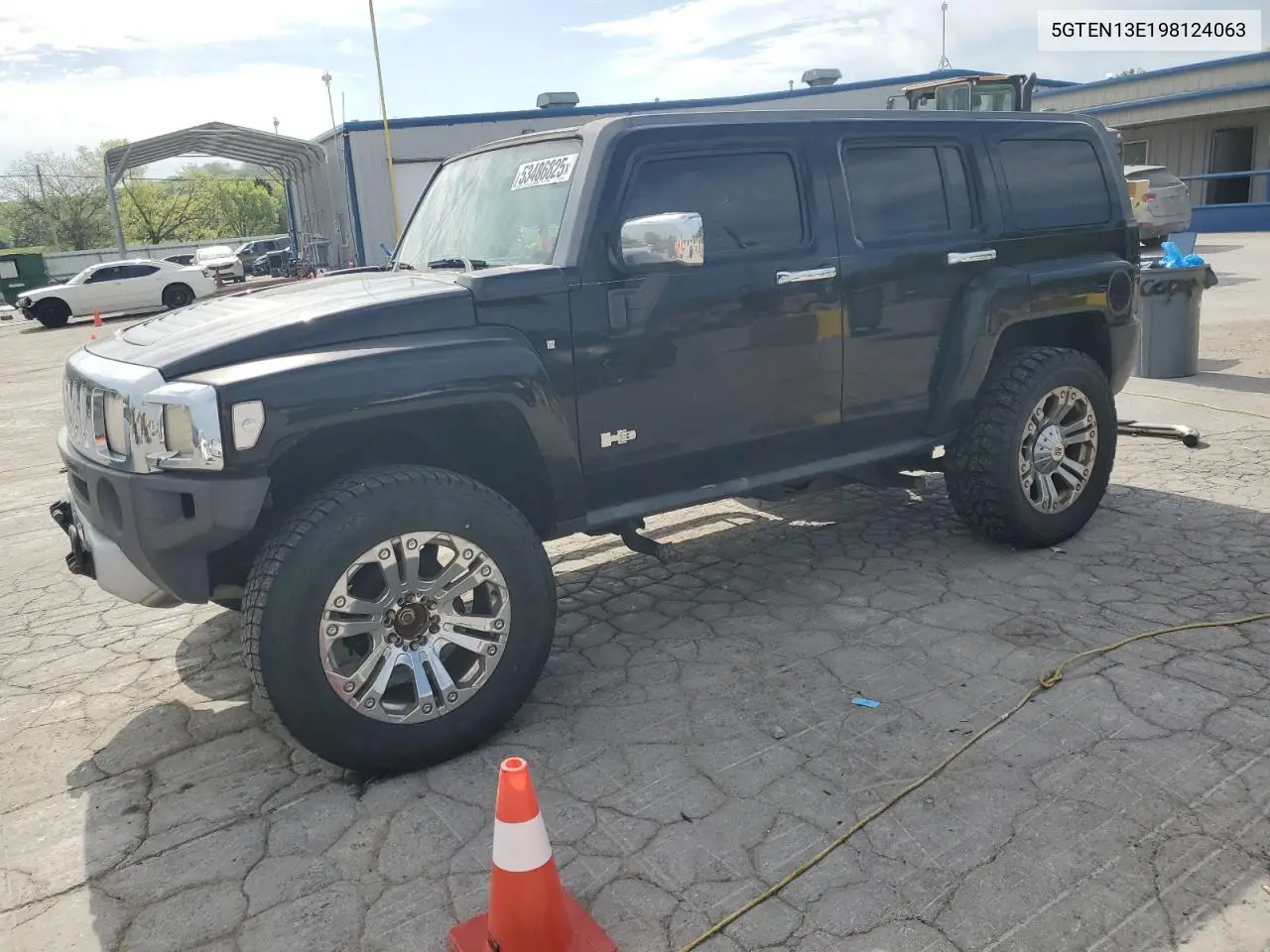 2009 Hummer H3 VIN: 5GTEN13E198124063 Lot: 53486825
