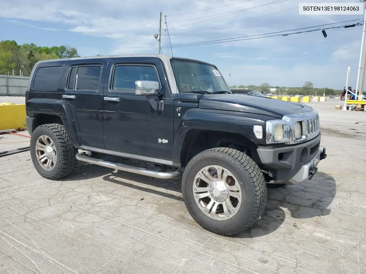 2009 Hummer H3 VIN: 5GTEN13E198124063 Lot: 53486825