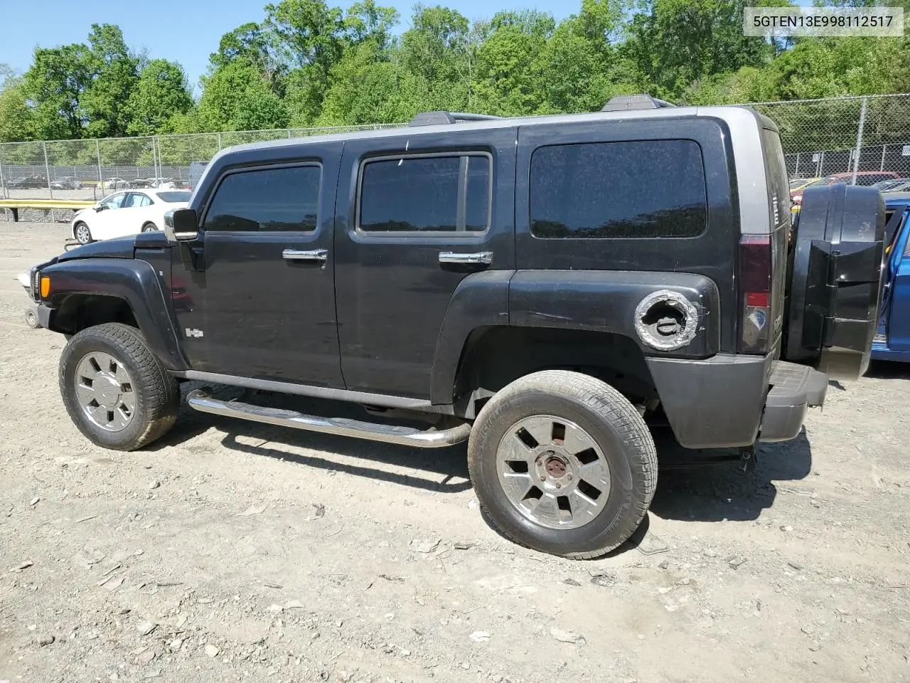 2009 Hummer H3 VIN: 5GTEN13E998112517 Lot: 55391135