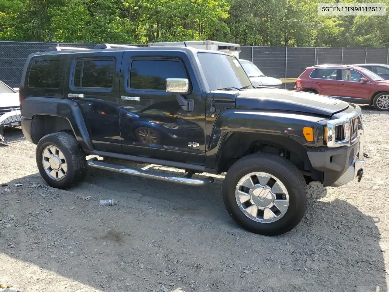 2009 Hummer H3 VIN: 5GTEN13E998112517 Lot: 55391135
