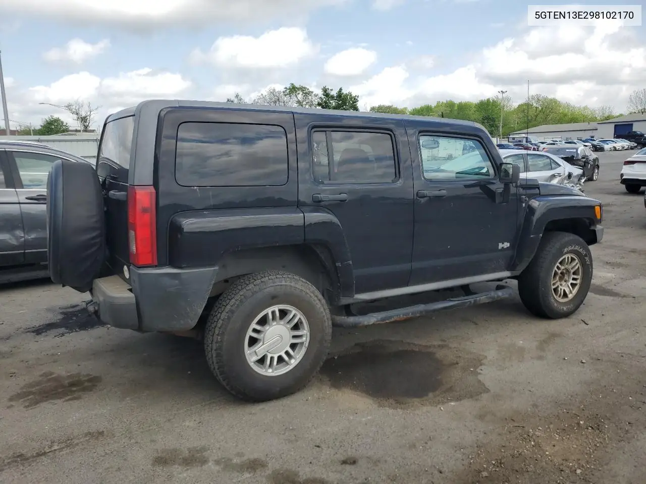 2009 Hummer H3 VIN: 5GTEN13E298102170 Lot: 55885595