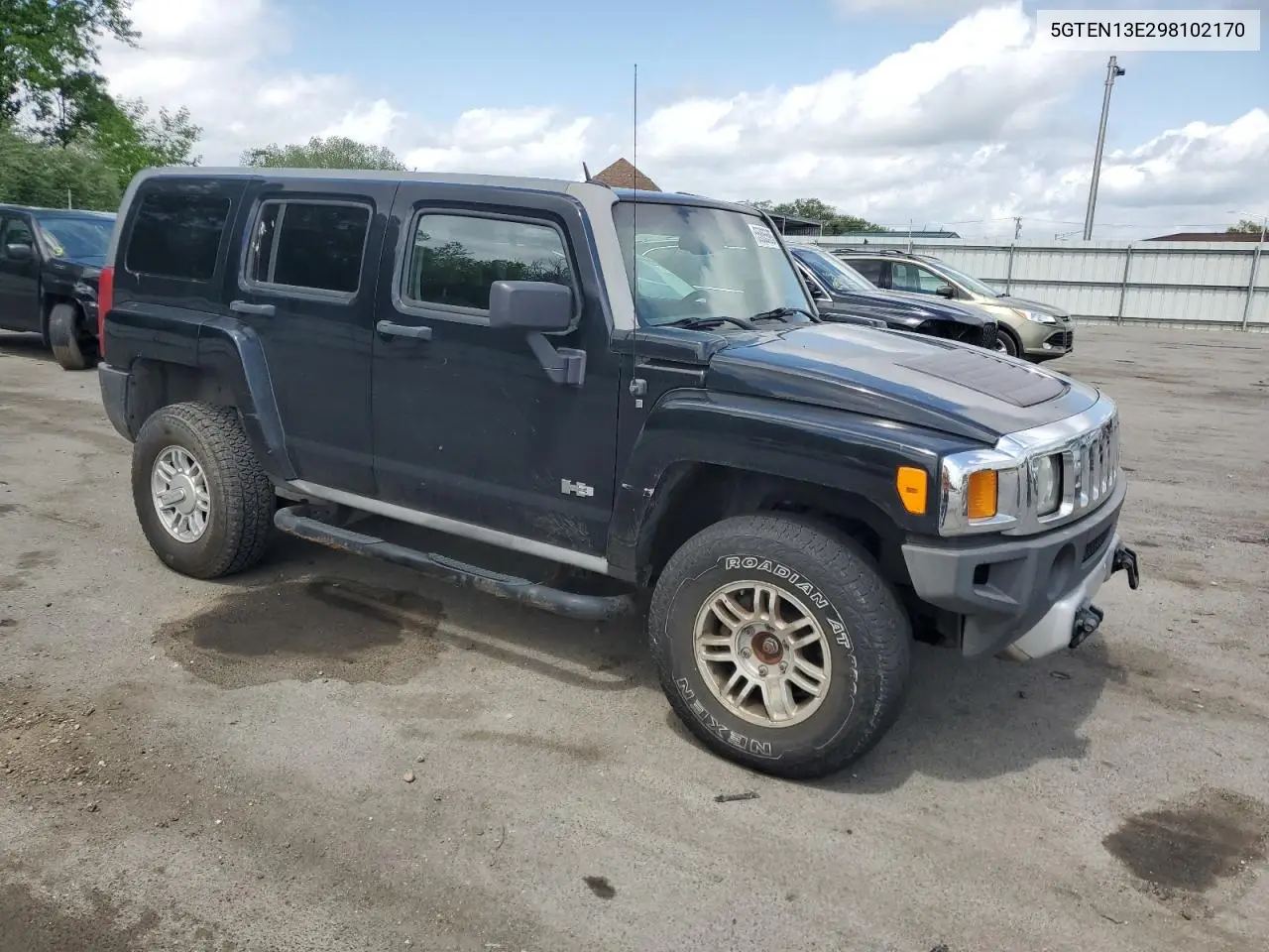 2009 Hummer H3 VIN: 5GTEN13E298102170 Lot: 55885595