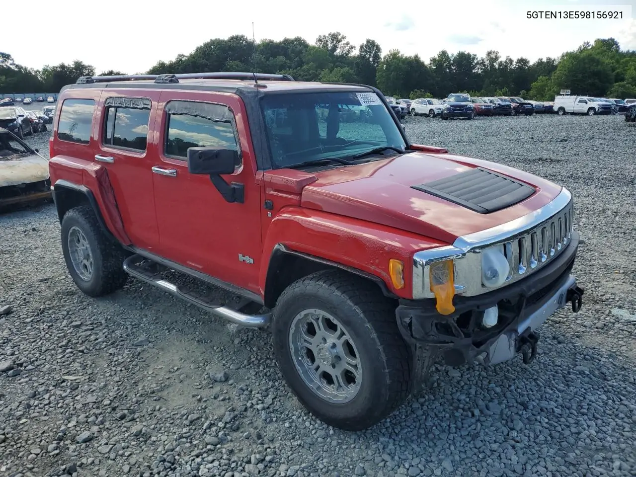 2009 Hummer H3 VIN: 5GTEN13E598156921 Lot: 56902214