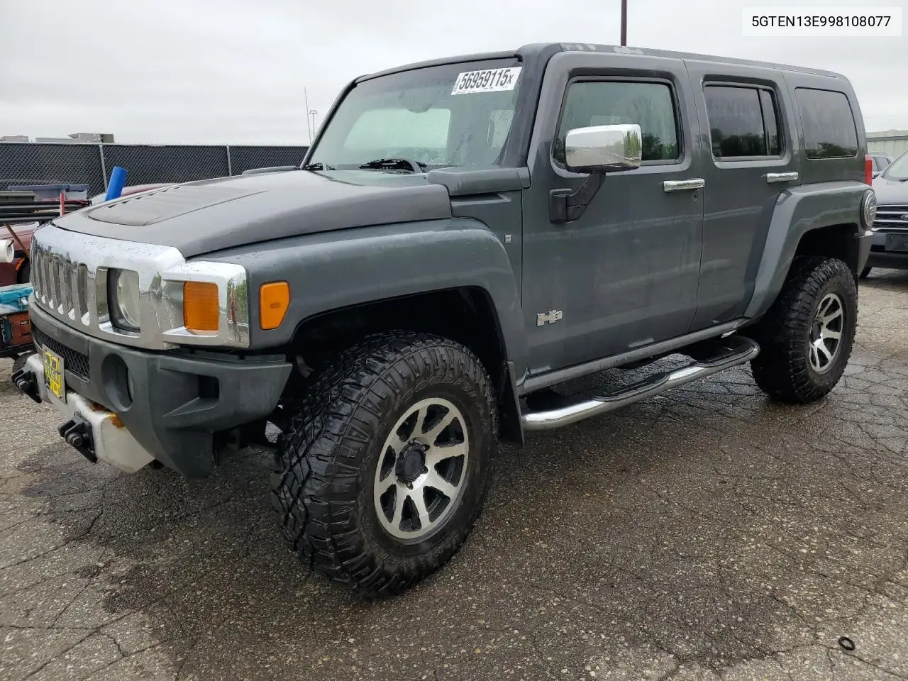 2009 Hummer H3 VIN: 5GTEN13E998108077 Lot: 56959115