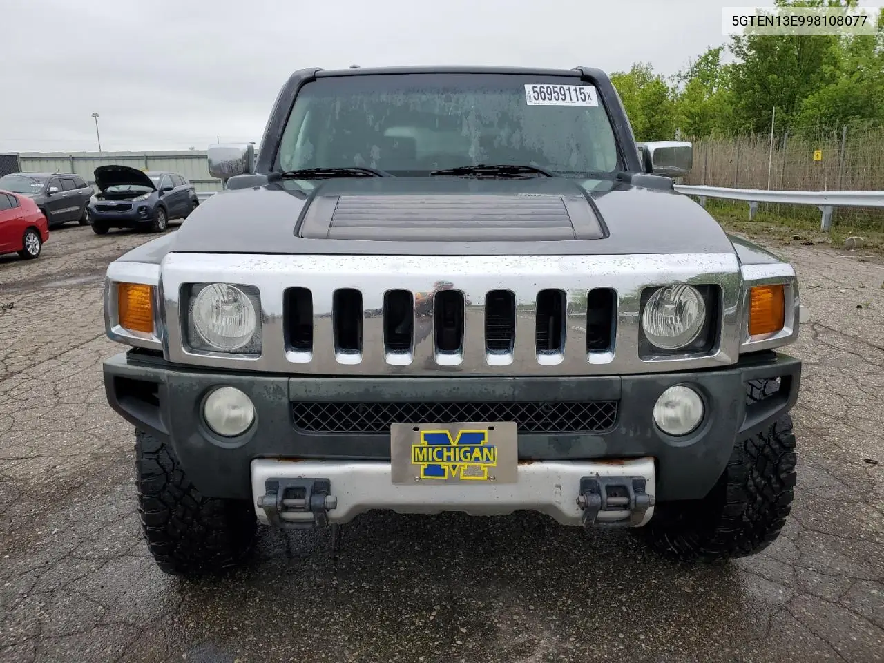 2009 Hummer H3 VIN: 5GTEN13E998108077 Lot: 56959115