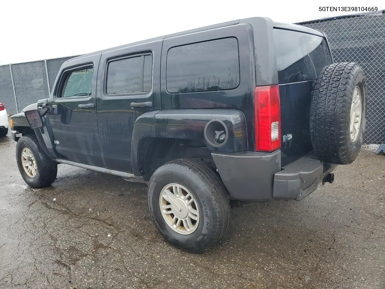 2009 Hummer H3 VIN: 5GTEN13E398104669 Lot: 61823555