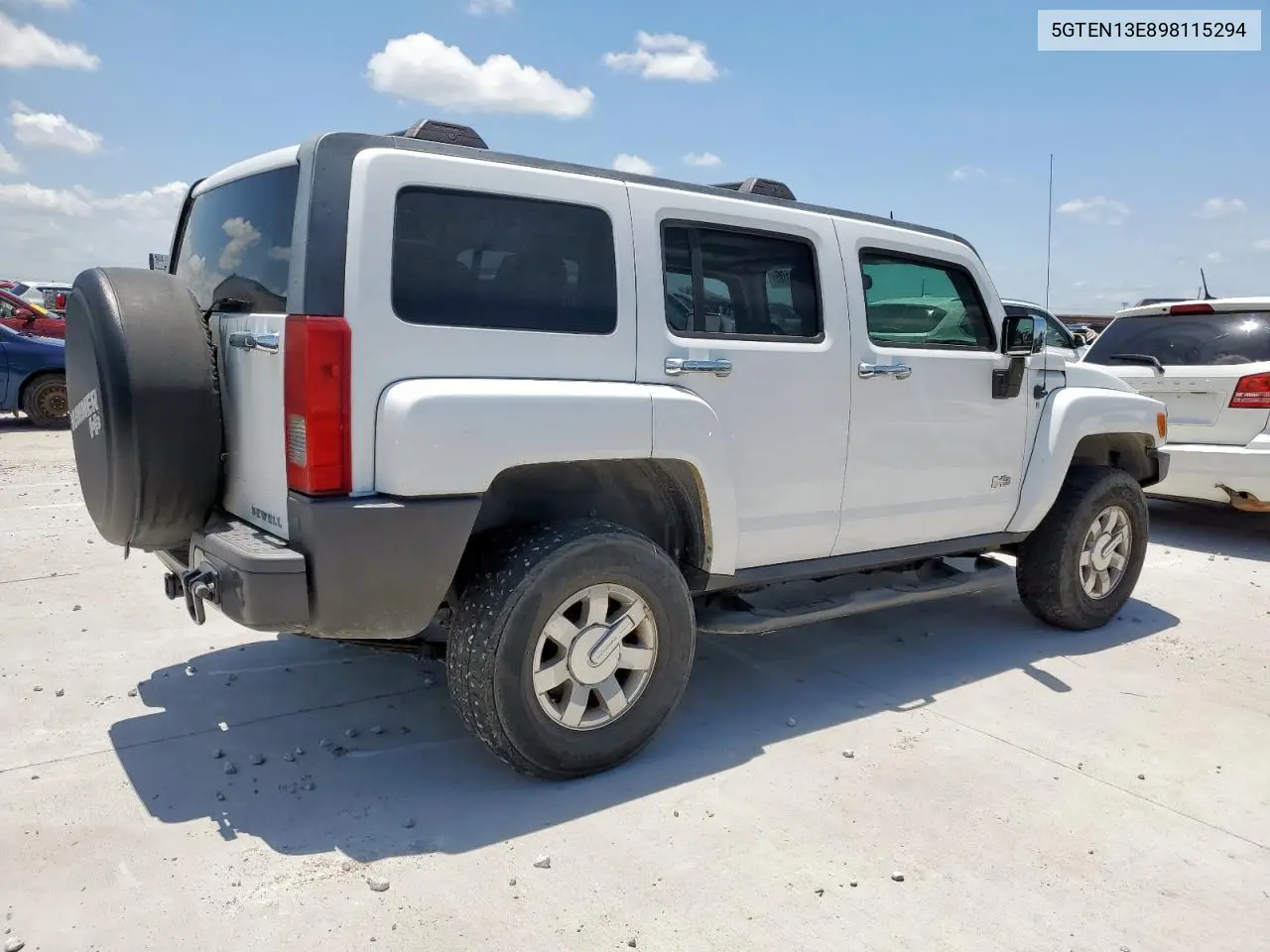 2009 Hummer H3 VIN: 5GTEN13E898115294 Lot: 64461105