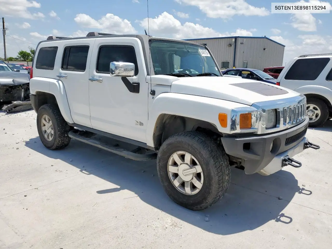 2009 Hummer H3 VIN: 5GTEN13E898115294 Lot: 64461105