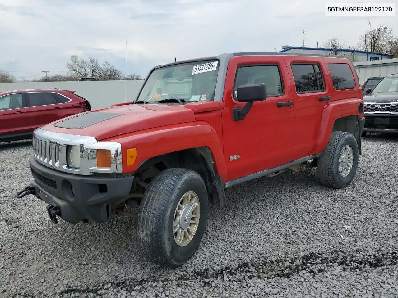 2010 Hummer H3 VIN: 5GTMNGEE3A8122170 Lot: 53537255