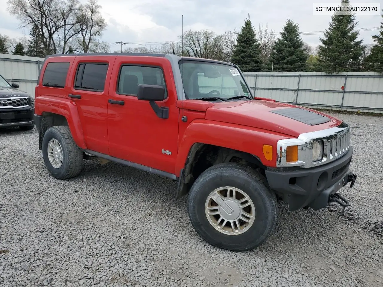 2010 Hummer H3 VIN: 5GTMNGEE3A8122170 Lot: 53537255
