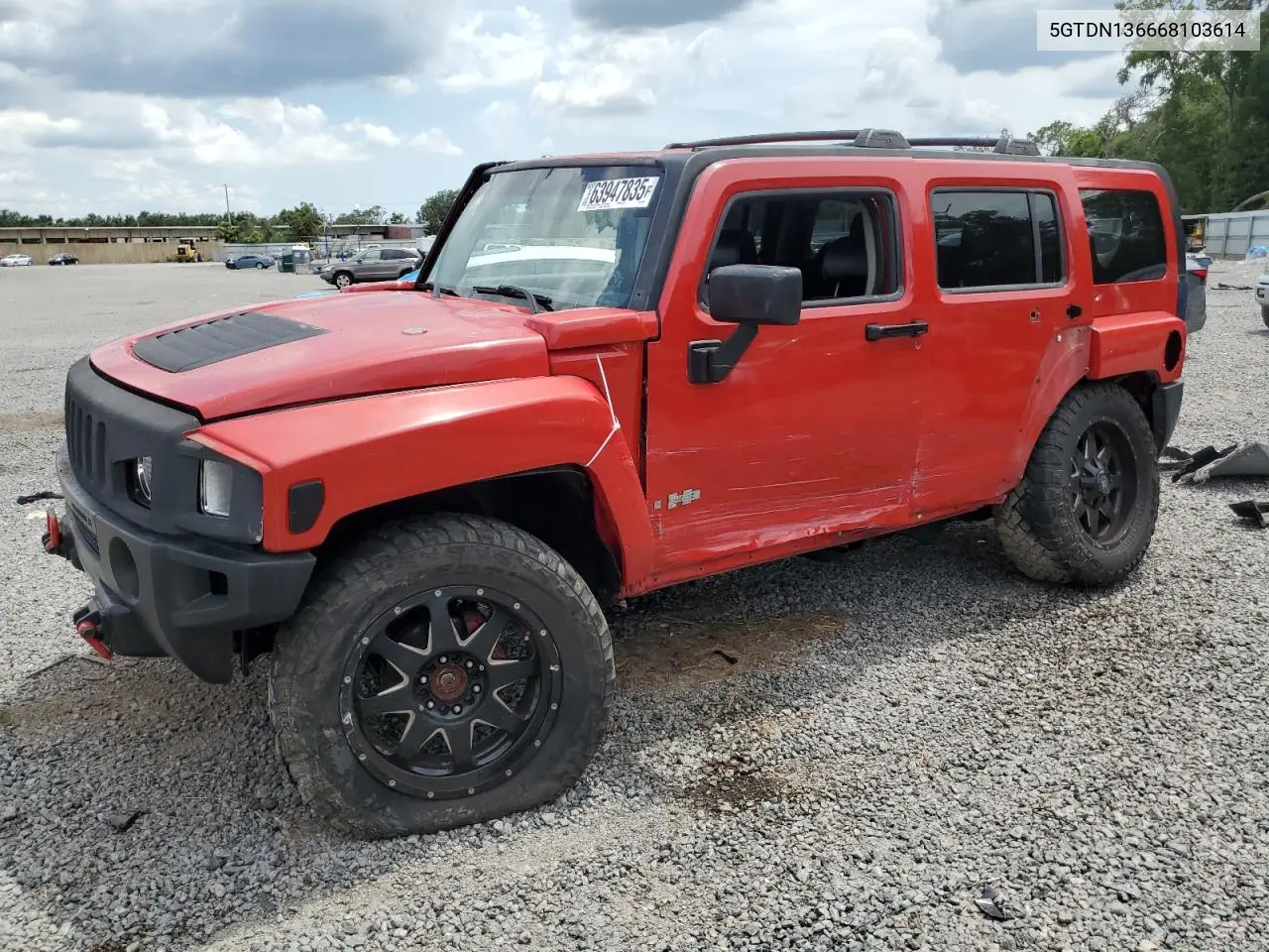 2016 Hummer H3 VIN: 5GTDN136668103614 Lot: 63947835