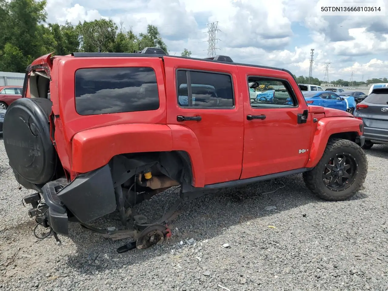 2016 Hummer H3 VIN: 5GTDN136668103614 Lot: 63947835