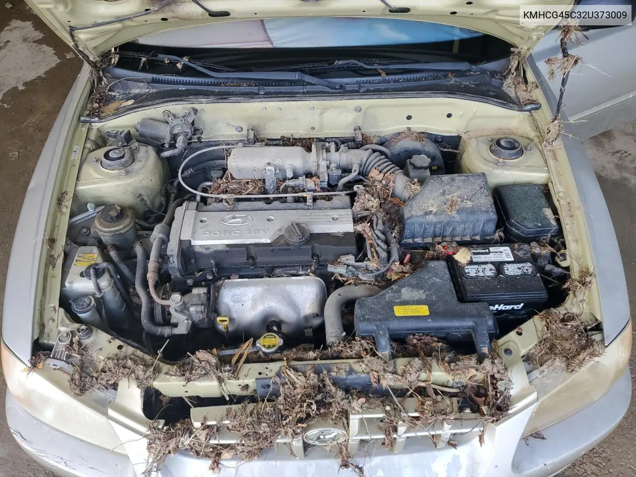 2002 Hyundai Accent Gl VIN: KMHCG45C32U373009 Lot: 62753865