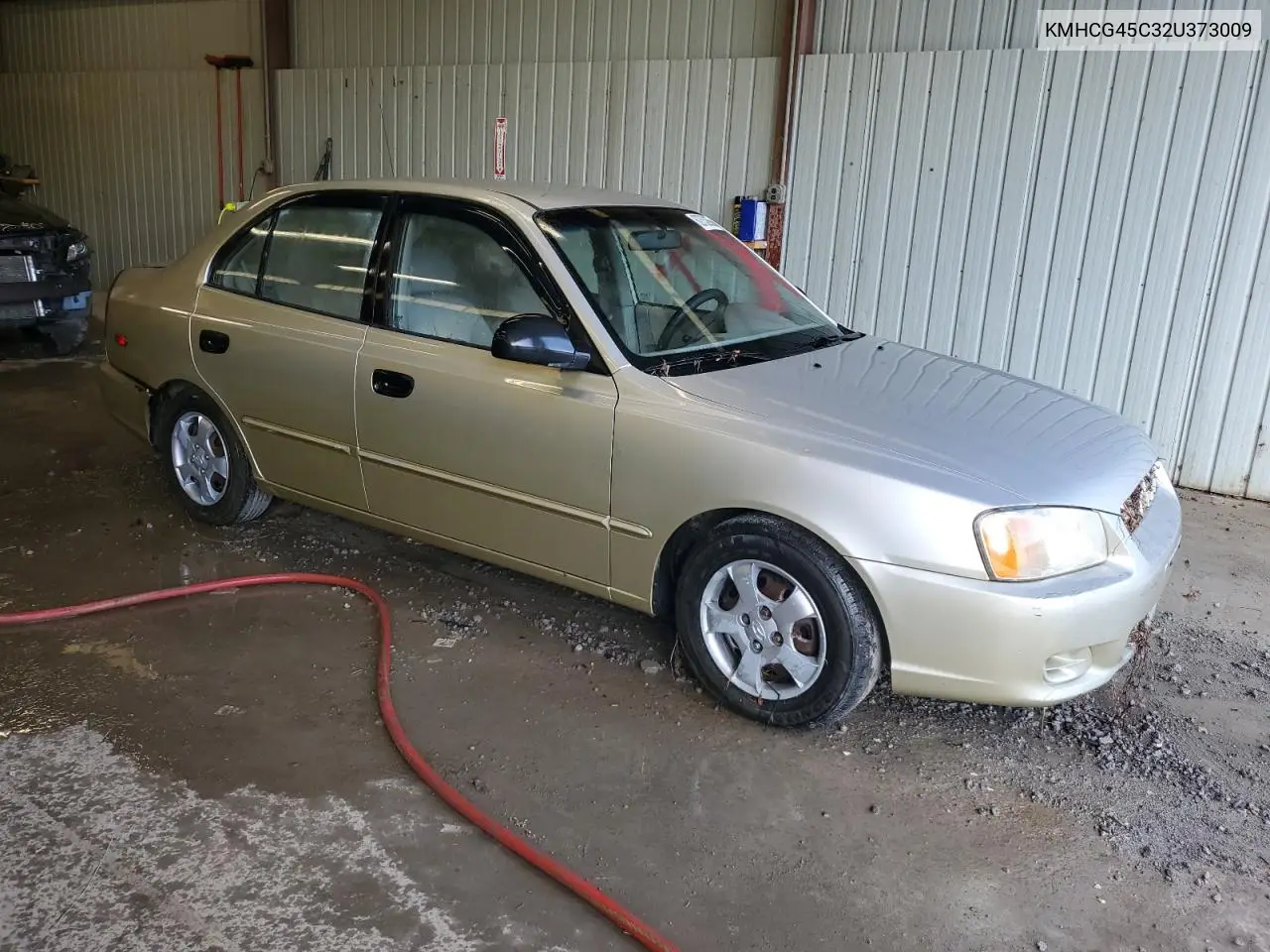 2002 Hyundai Accent Gl VIN: KMHCG45C32U373009 Lot: 62753865