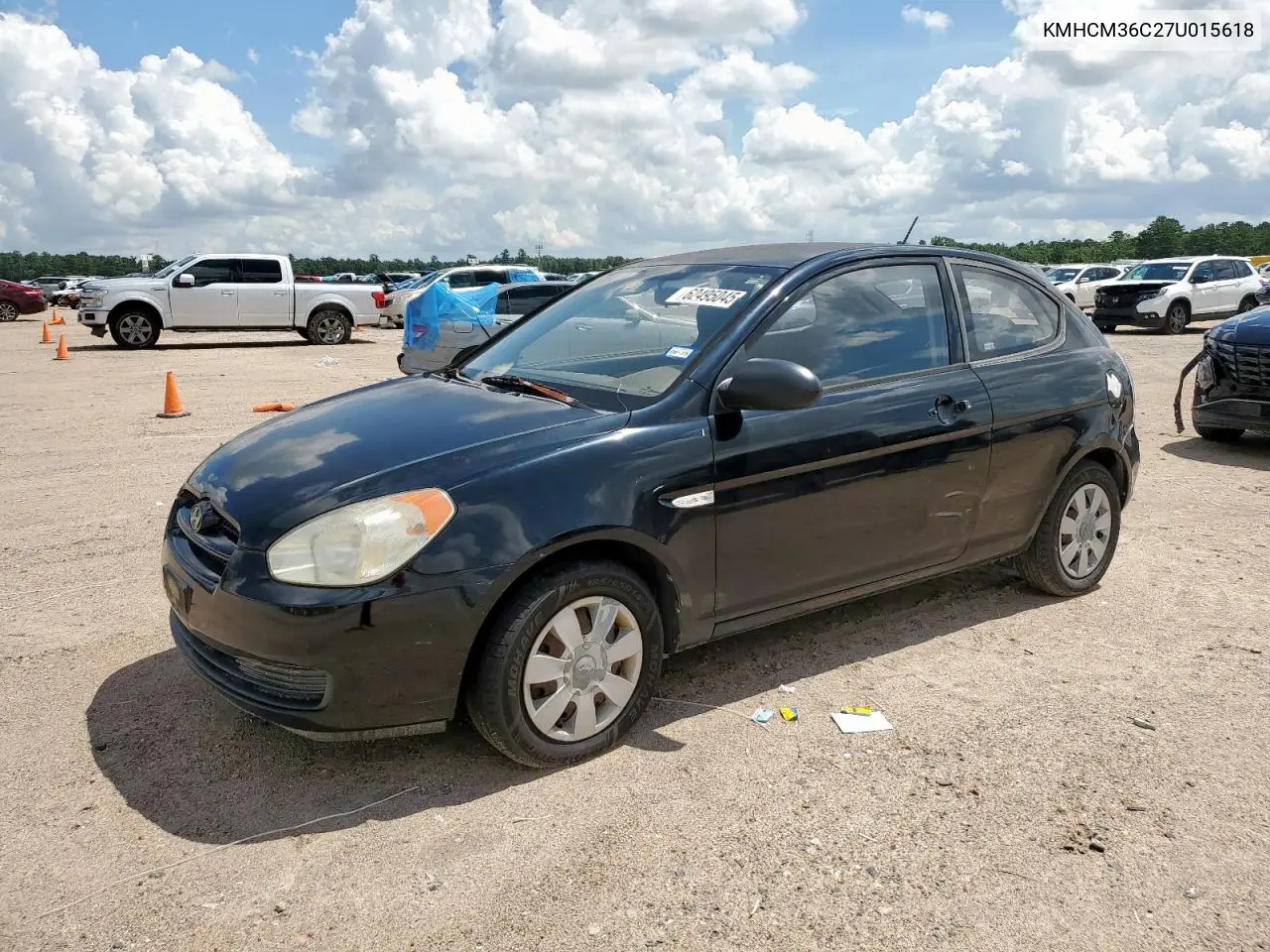 2007 Hyundai Accent Gs VIN: KMHCM36C27U015618 Lot: 62495045