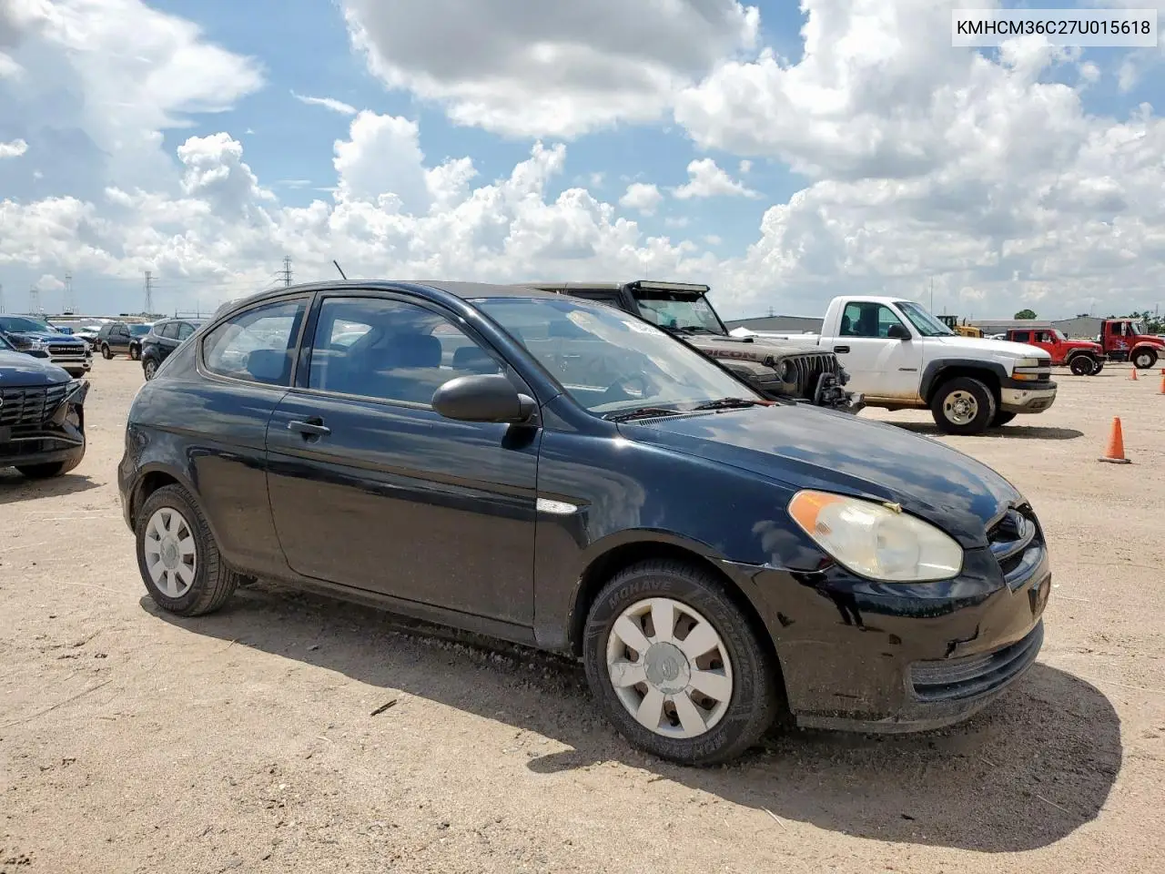 2007 Hyundai Accent Gs VIN: KMHCM36C27U015618 Lot: 62495045