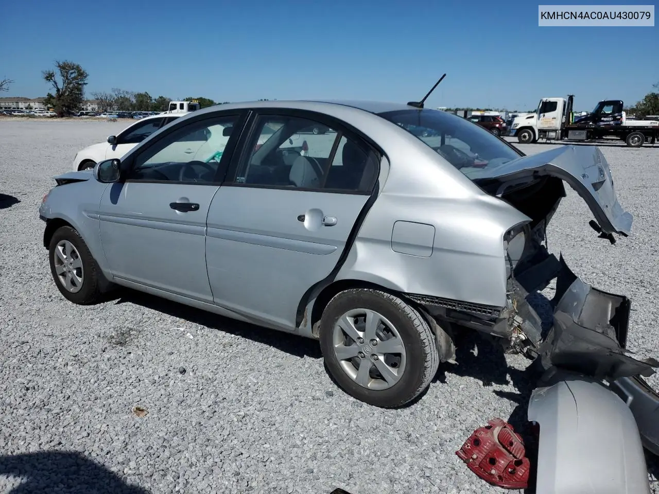 2010 Hyundai Accent Gls VIN: KMHCN4AC0AU430079 Lot: 50052325