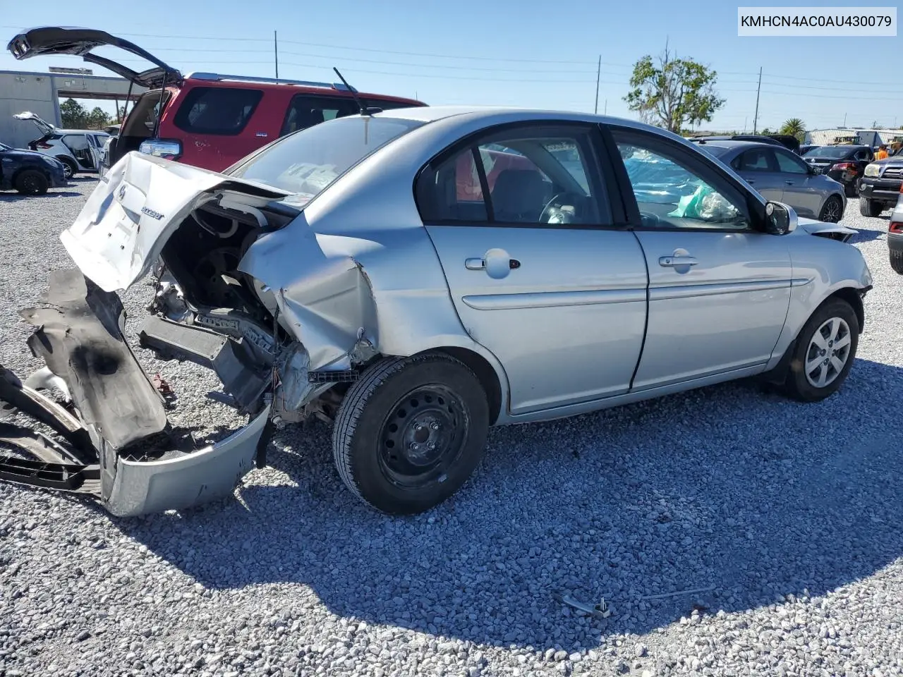 2010 Hyundai Accent Gls VIN: KMHCN4AC0AU430079 Lot: 50052325