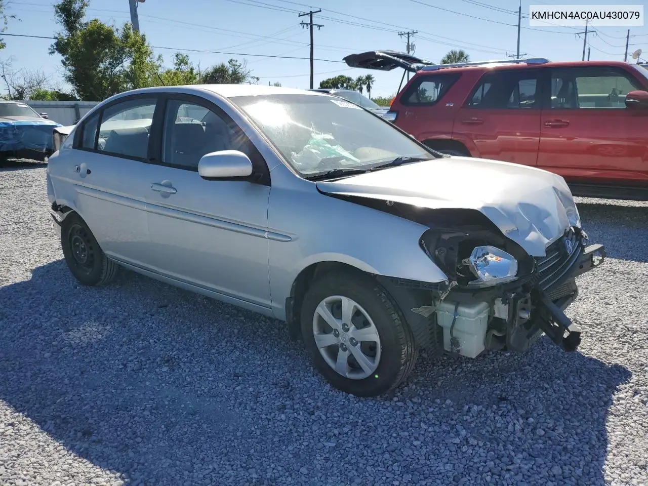 2010 Hyundai Accent Gls VIN: KMHCN4AC0AU430079 Lot: 50052325