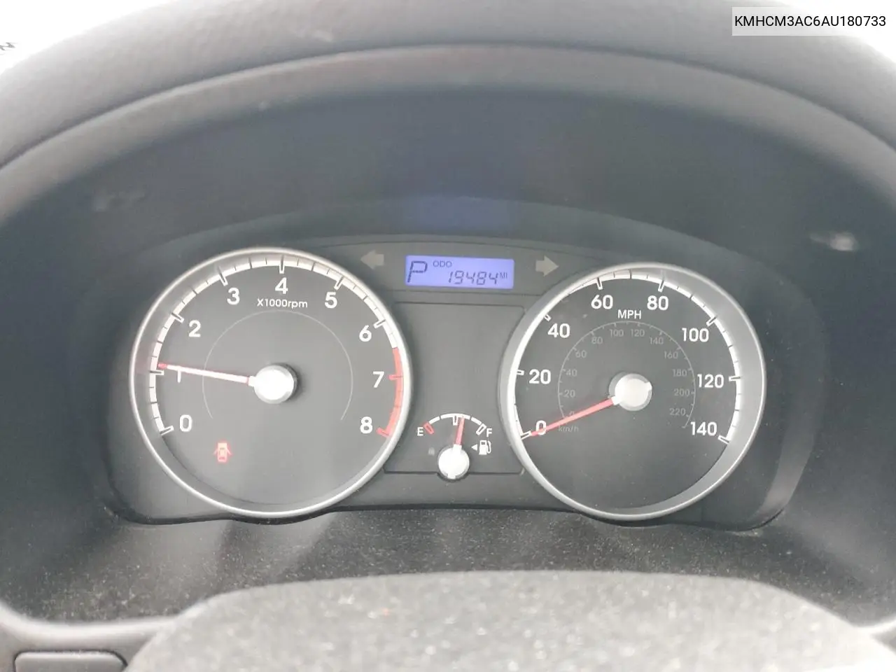 2010 Hyundai Accent Blue VIN: KMHCM3AC6AU180733 Lot: 55469105