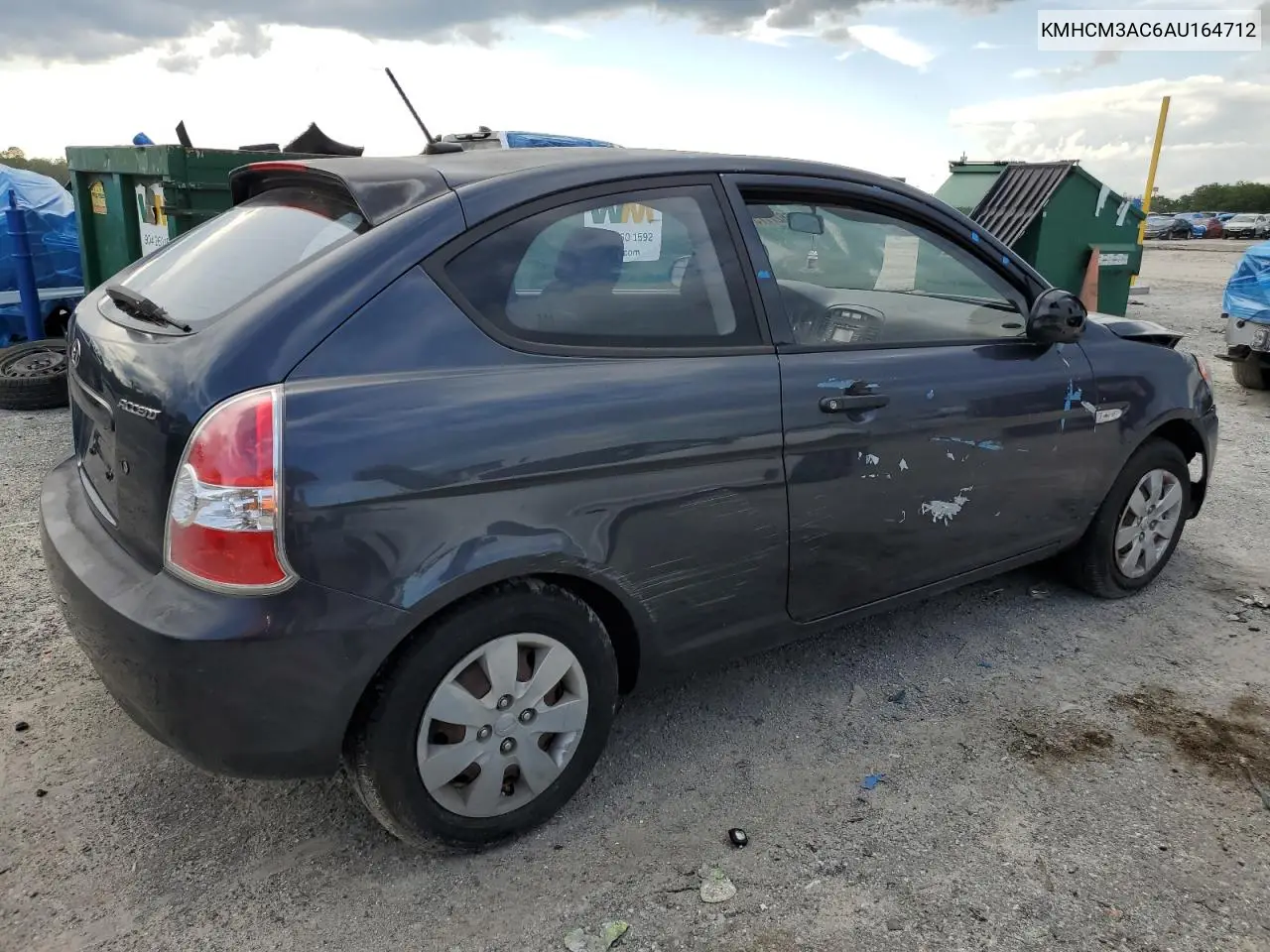 2010 Hyundai Accent Blue VIN: KMHCM3AC6AU164712 Lot: 56627775