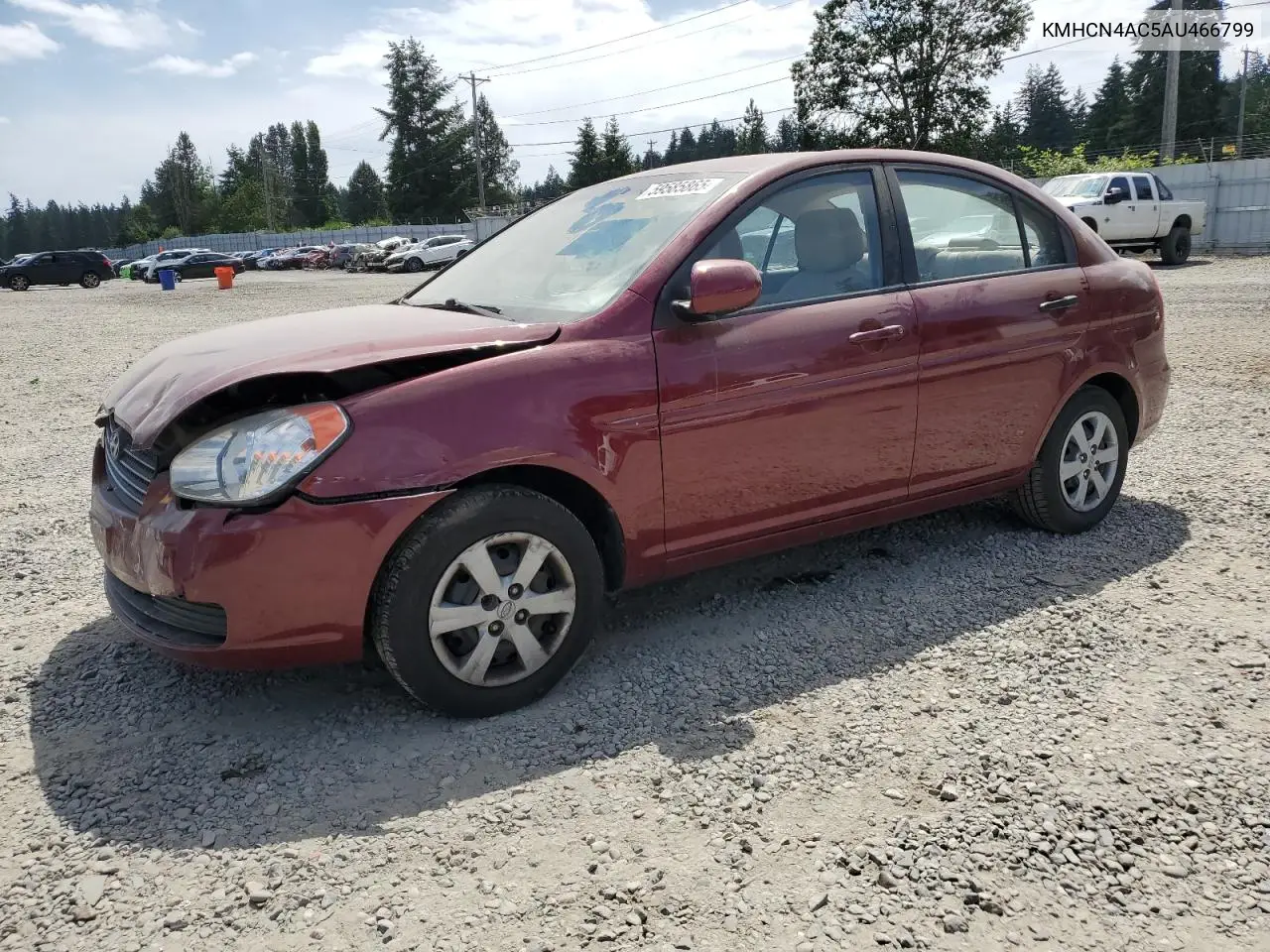 kmhcn4ac5au466799 KMHCN4AC5AU466799 2010 Hyundai Accent Gls