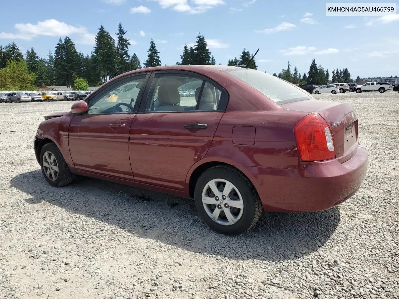 kmhcn4ac5au466799 KMHCN4AC5AU466799 2010 Hyundai Accent Gls