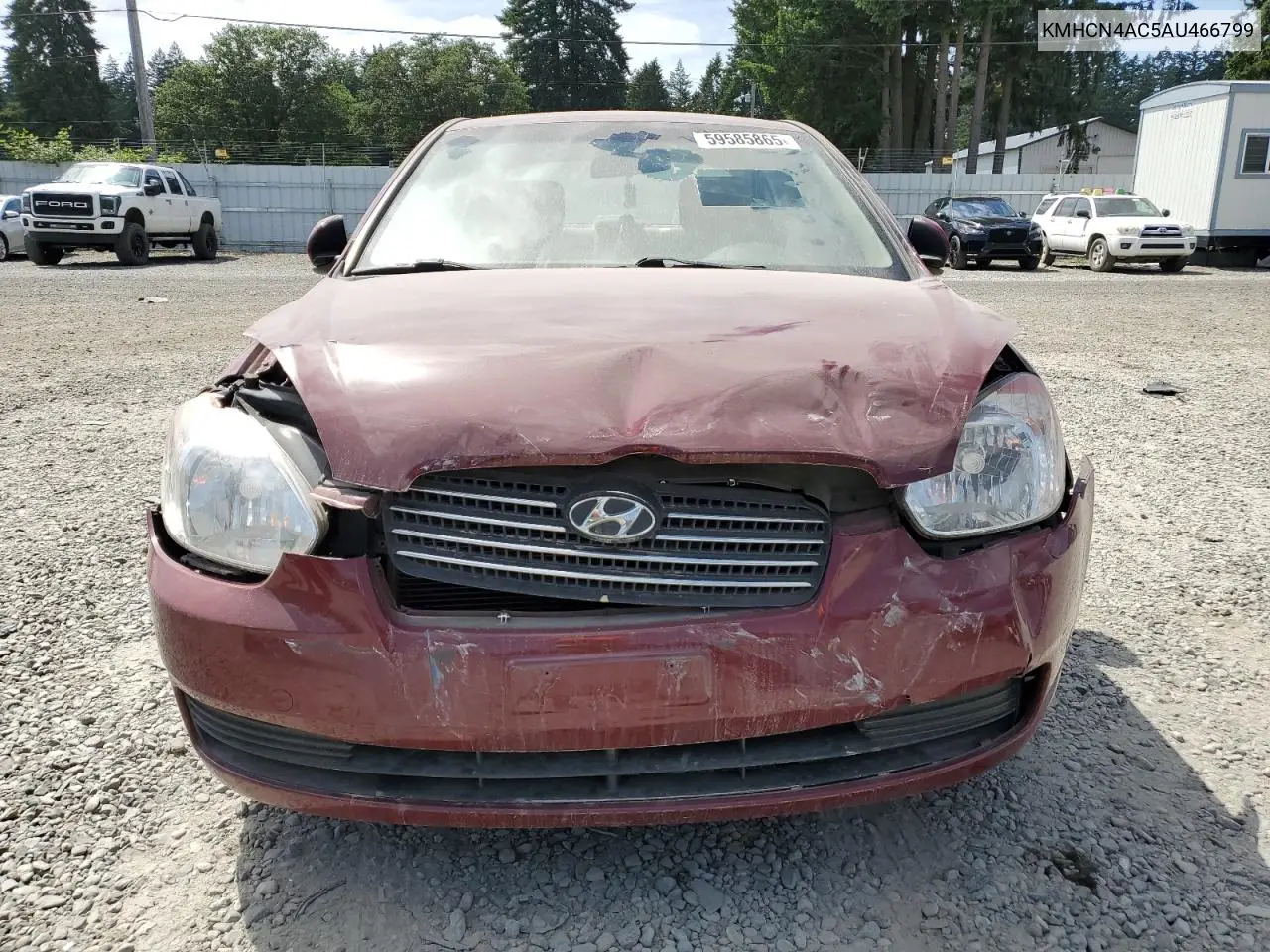 kmhcn4ac5au466799 KMHCN4AC5AU466799 2010 Hyundai Accent Gls