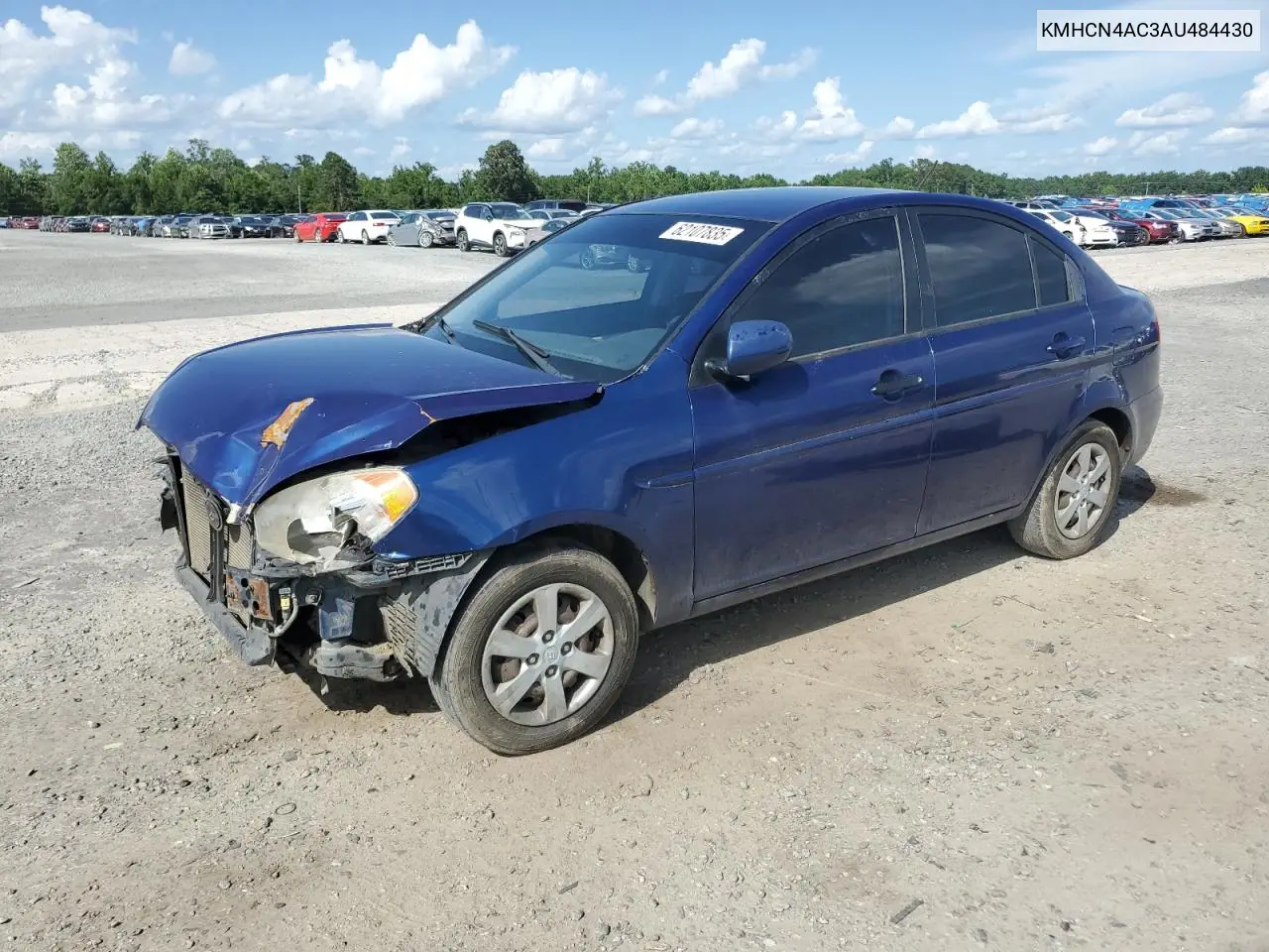 2010 Hyundai Accent Gls VIN: KMHCN4AC3AU484430 Lot: 62107835
