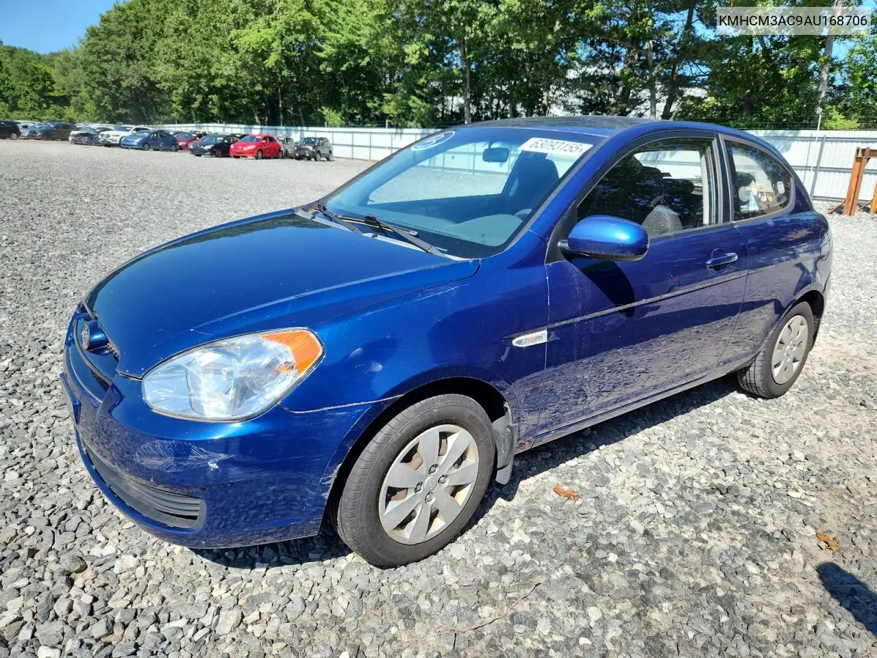 2010 Hyundai Accent Blue VIN: KMHCM3AC9AU168706 Lot: 63093155