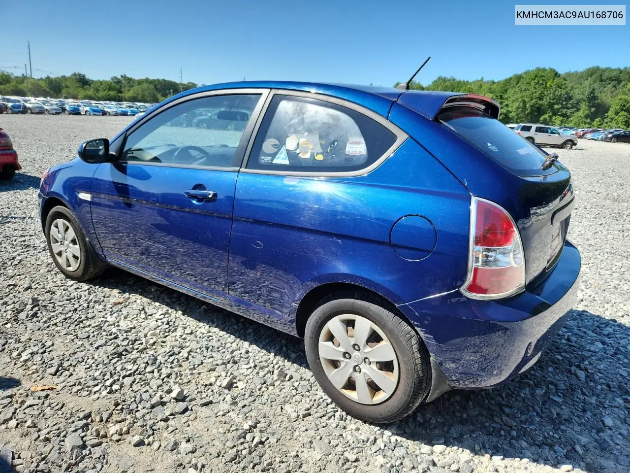 2010 Hyundai Accent Blue VIN: KMHCM3AC9AU168706 Lot: 63093155