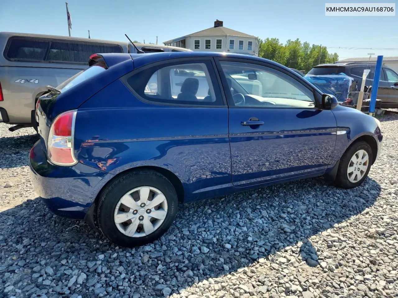 2010 Hyundai Accent Blue VIN: KMHCM3AC9AU168706 Lot: 63093155