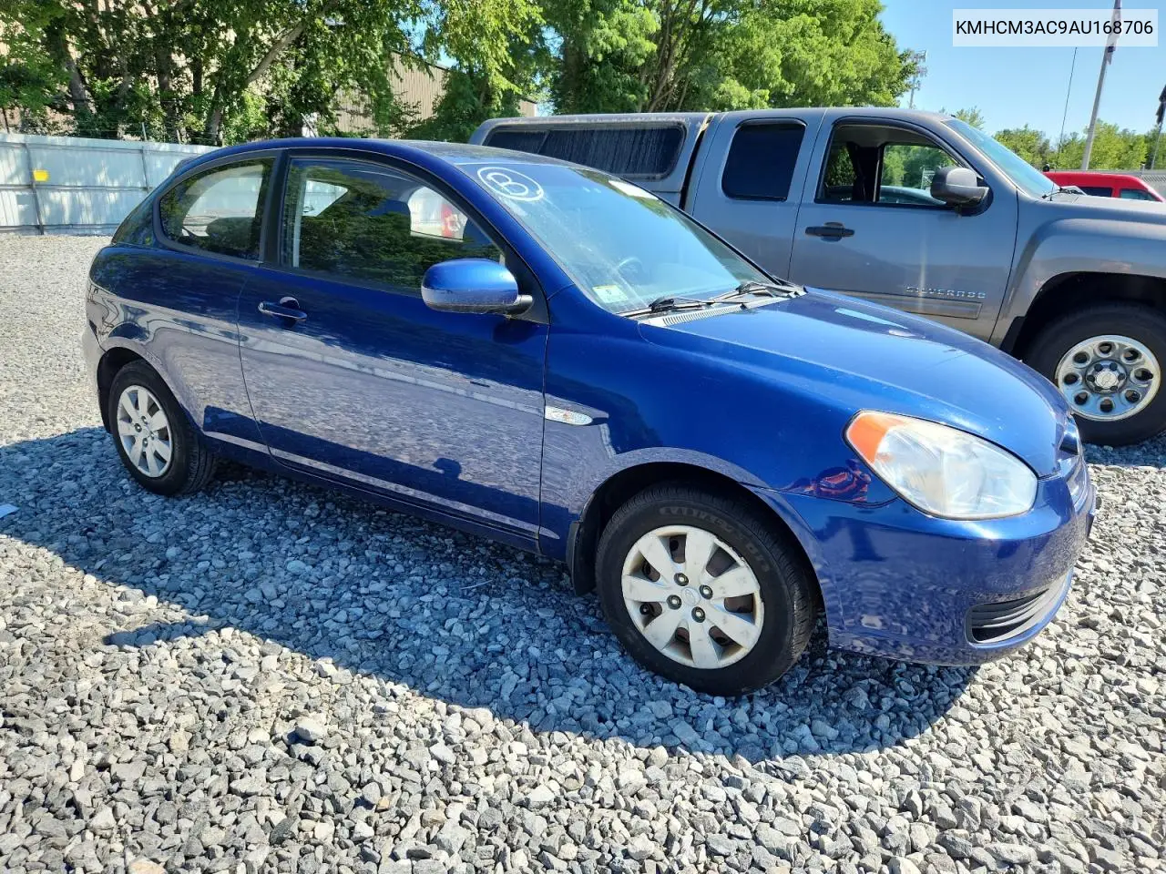 2010 Hyundai Accent Blue VIN: KMHCM3AC9AU168706 Lot: 63093155