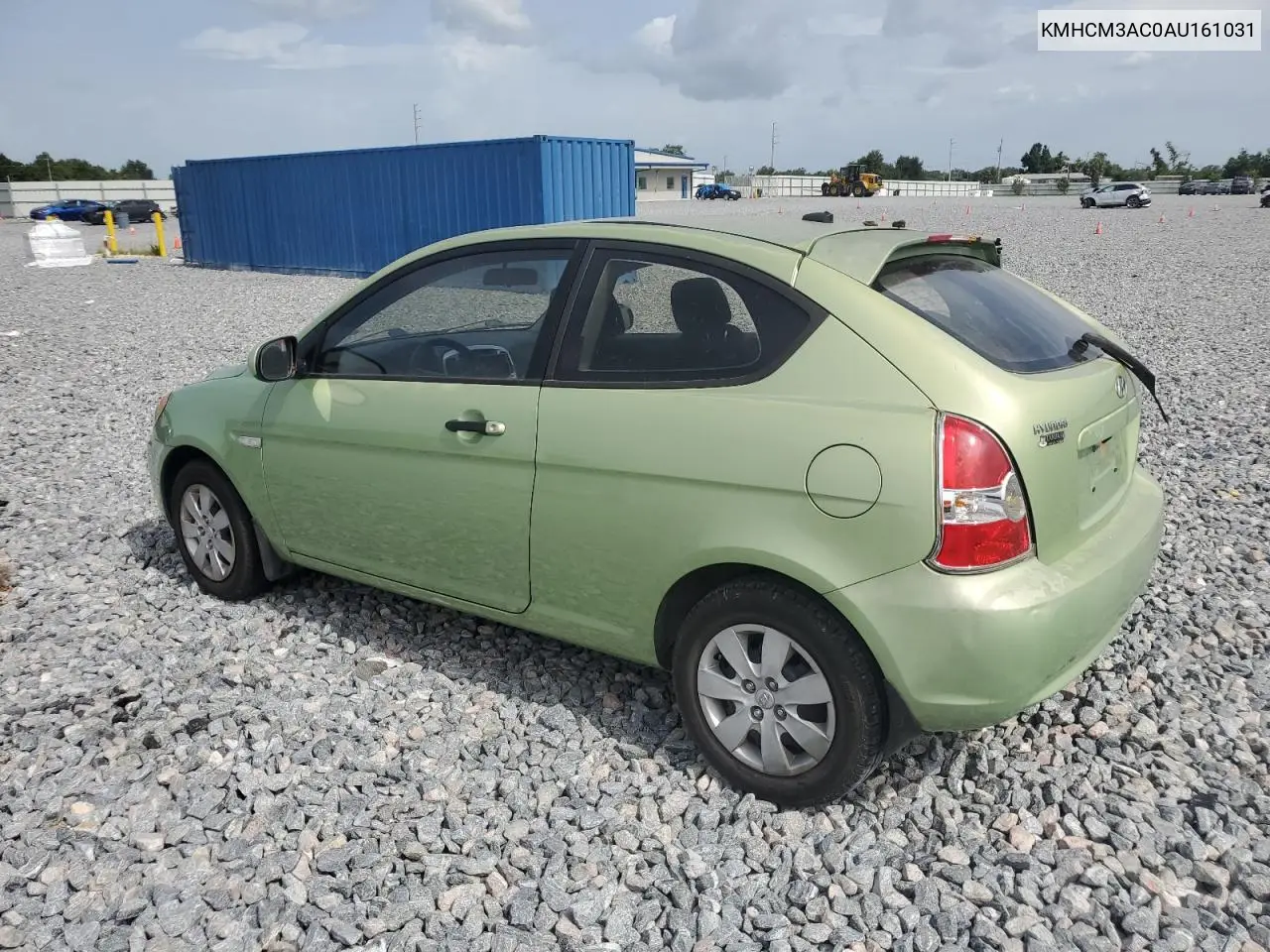 2010 Hyundai Accent Blue VIN: KMHCM3AC0AU161031 Lot: 63187505