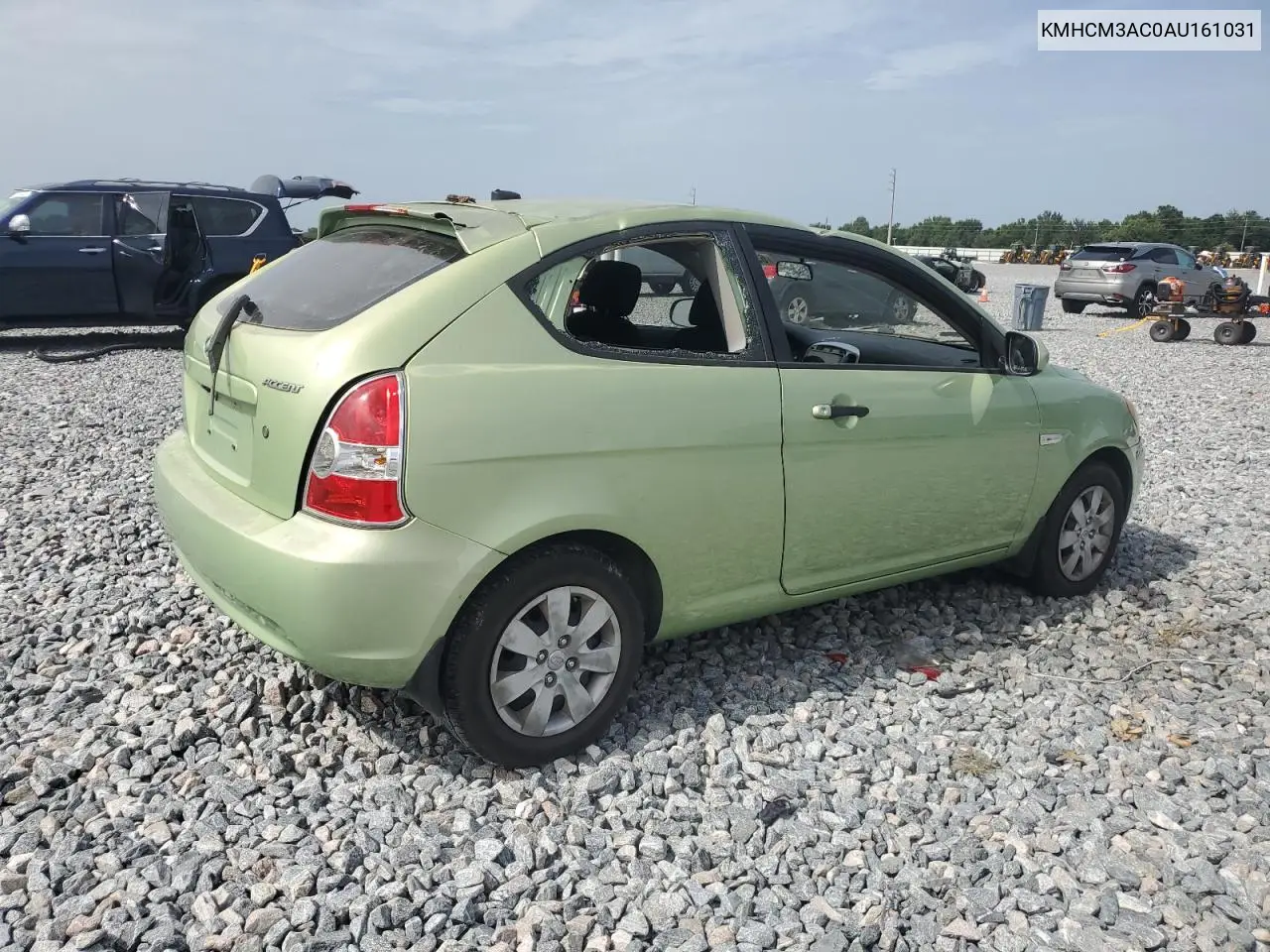 2010 Hyundai Accent Blue VIN: KMHCM3AC0AU161031 Lot: 63187505