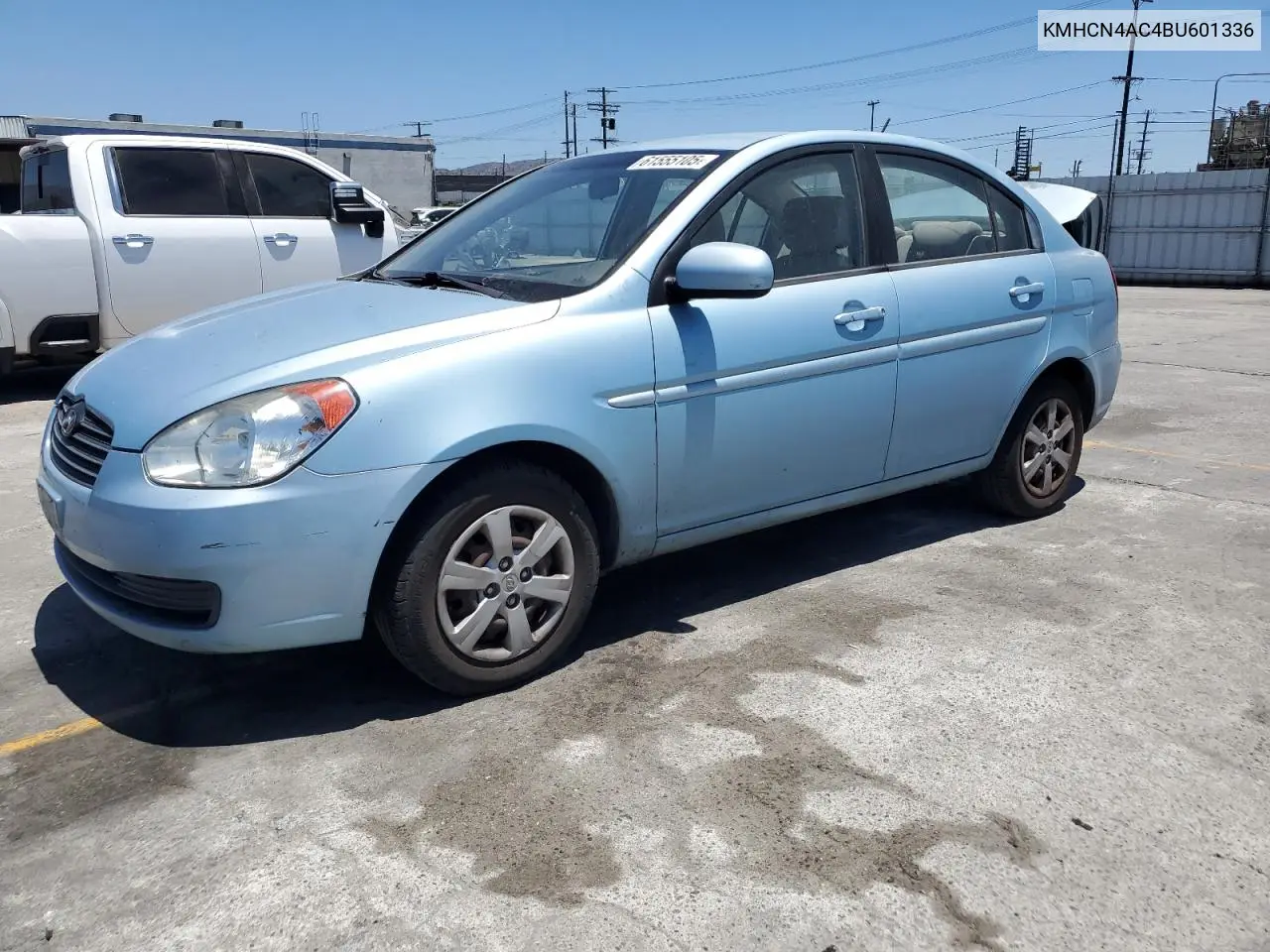 2011 Hyundai Accent Gls VIN: KMHCN4AC4BU601336 Lot: 61555105