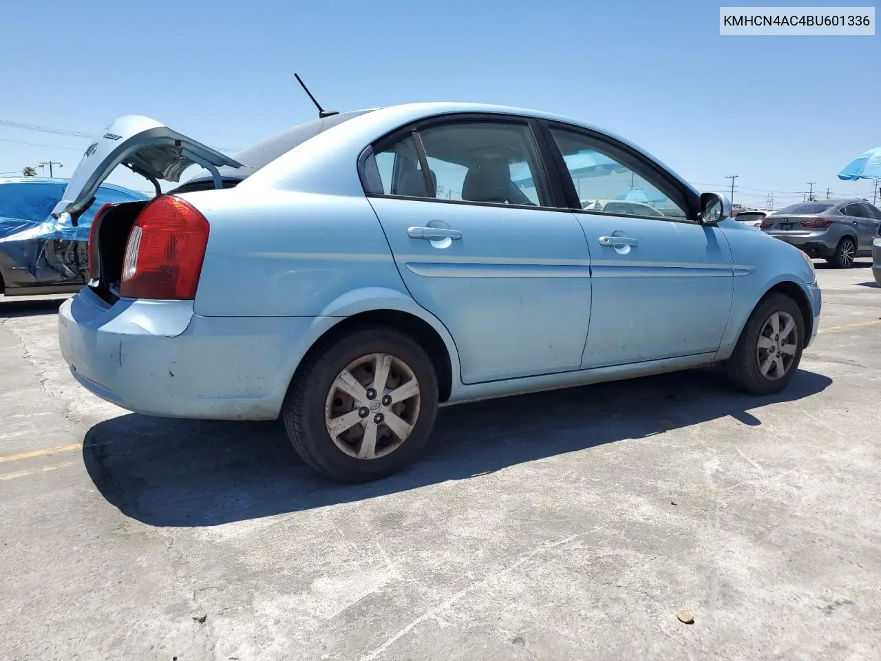 2011 Hyundai Accent Gls VIN: KMHCN4AC4BU601336 Lot: 61555105