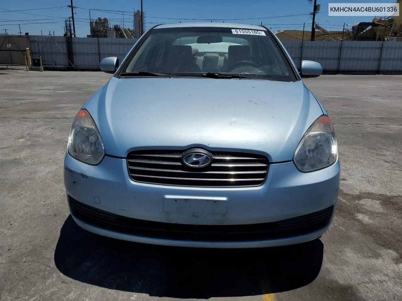 2011 Hyundai Accent Gls VIN: KMHCN4AC4BU601336 Lot: 61555105