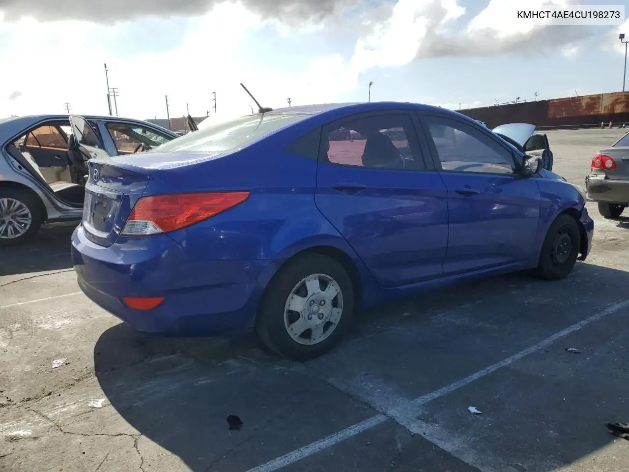 2012 Hyundai Accent Gls VIN: KMHCT4AE4CU198273 Lot: 56573995