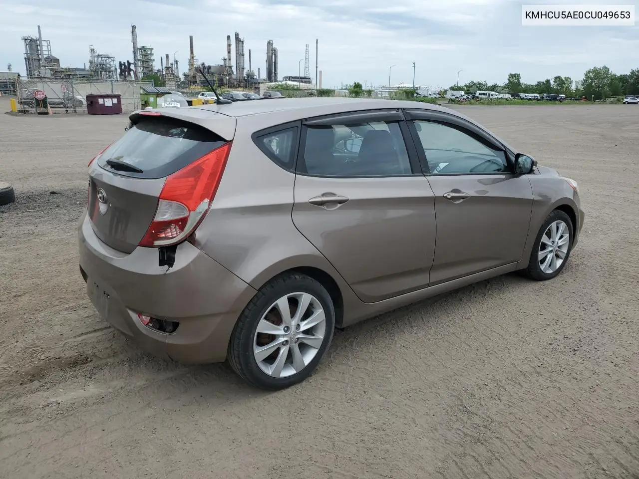 2012 Hyundai Accent Gls VIN: KMHCU5AE0CU049653 Lot: 62464935