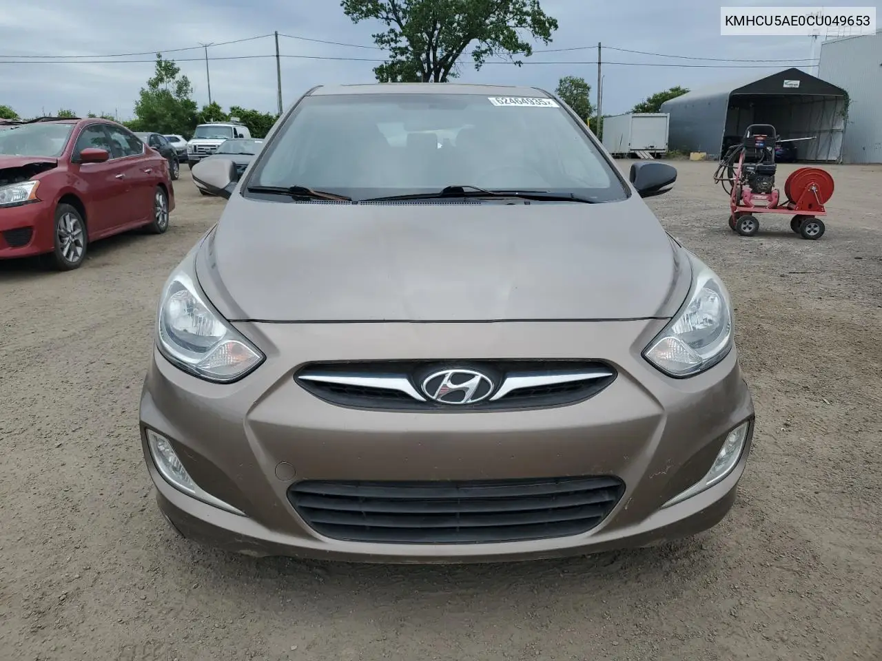 2012 Hyundai Accent Gls VIN: KMHCU5AE0CU049653 Lot: 62464935